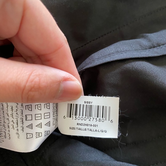 BCBGMaxAzria Black Sissy Foldover Waist Woven Tuxedo Dress Pants - Picture 7 of 7